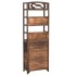 Mueble expositor madera de paulownia marrón oscuro 46x24x140