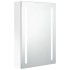 Armario de baño con espejo LED blanco brillante 50x13x70