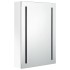 Armario de baño con espejo LED blanco brillante 50x13x70
