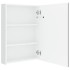 Armario de baño con espejo LED blanco brillante 50x13x70