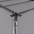 Cenador con cortinas acero gris antracita 3x3
