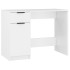 Escritorio de madera contrachapada blanco 100x50x75