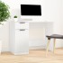 Escritorio de madera contrachapada blanco 100x50x75