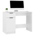 Escritorio de madera contrachapada blanco 100x50x75