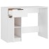Escritorio de madera contrachapada blanco 100x50x75