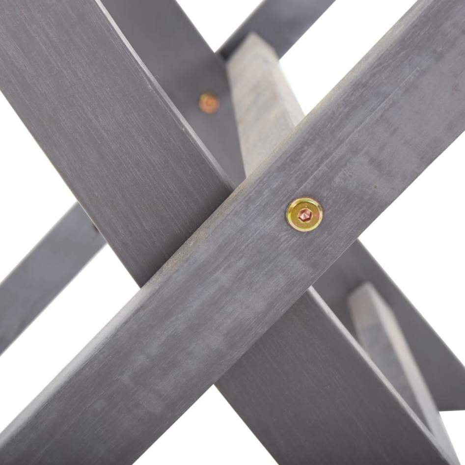 Sillas de jardín plegables 2 unidades madera maciza de