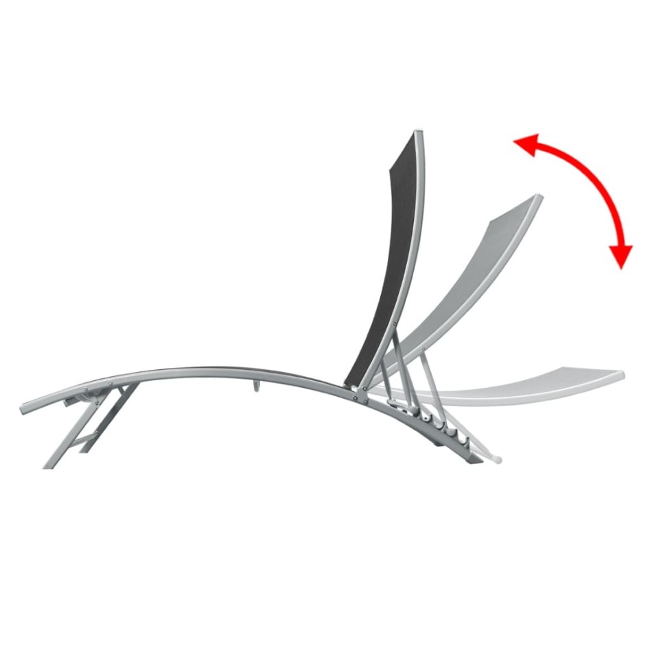 Tumbona de acero y textilene