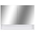 Armario de baño con espejo MDF blanco 80x15x60