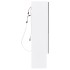 Armario de baño con espejo MDF blanco 80x15x60