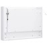 Armario de baño con espejo MDF blanco 80x15x60