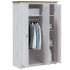 Armario de 3 puertas pino Panamá Range blanco 118x50x171,5