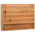 Mueble de baño con espejo LED MDF roble 80x15x60