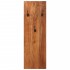 Percheros de pared 2 uds madera maciza de acacia 36x3x110