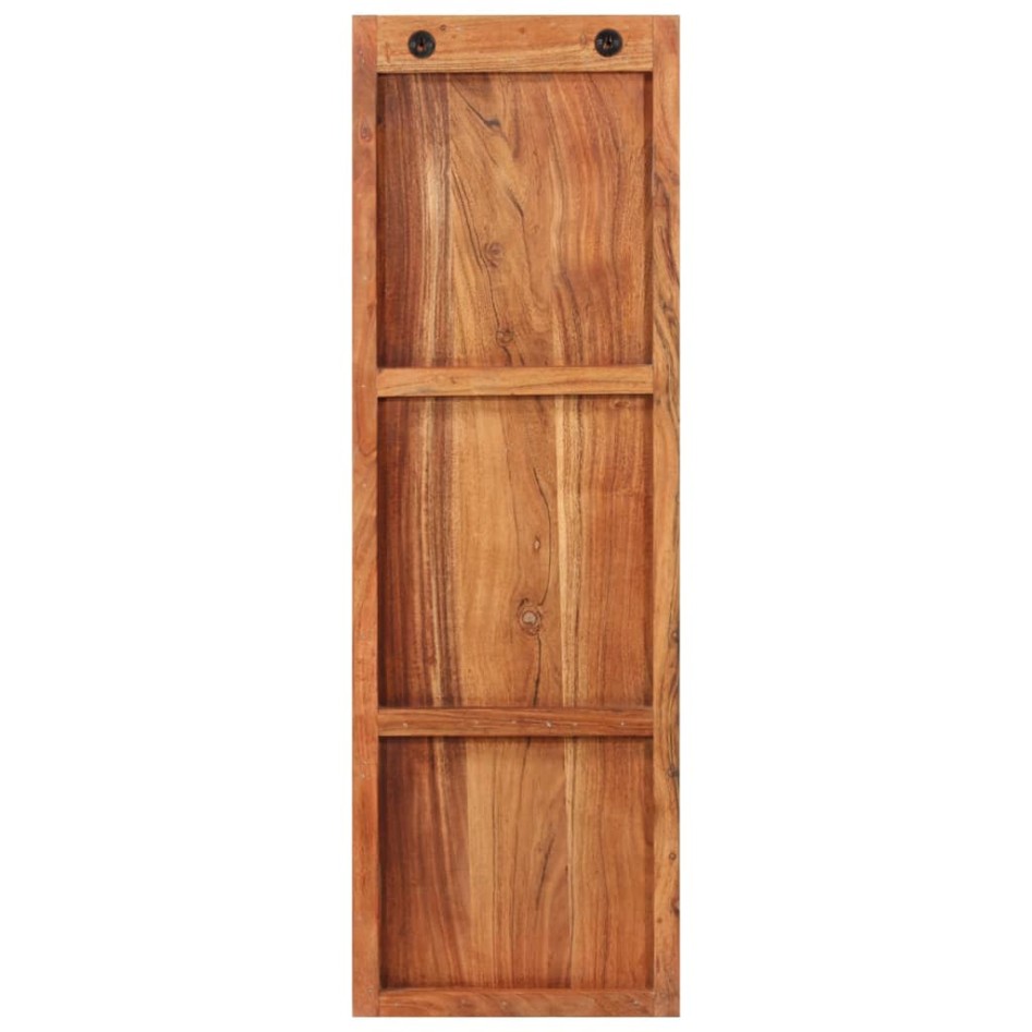 Percheros de pared 2 uds madera maciza de acacia 36x3x110