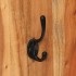 Percheros de pared 2 uds madera maciza de acacia 36x3x110