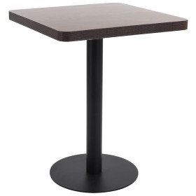 Mesa de jardín bistró MDF marrón oscuro 60x60