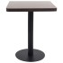 Mesa de jardín bistró MDF marrón oscuro 60x60