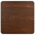 Mesa de jardín bistró MDF marrón oscuro 60x60
