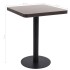Mesa de jardín bistró MDF marrón oscuro 60x60