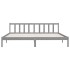 Estructura de cama sin colchón madera maciza gris 200x200