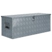 Caja de aluminio 110,5x38,5x40 cm plateada