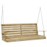 Banco columpio madera de pino impregnada 155x65x60