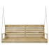 Banco columpio madera de pino impregnada 155x65x60