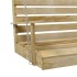 Banco columpio madera de pino impregnada 155x65x60