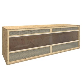 Terrario de madera contrachapada 144x46x48