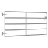 Cancela de 5 barras para campo acero plateado (95-170)x90