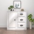 Aparador de madera contrachapada blanco 70x35,5x67,5