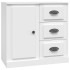 Aparador de madera contrachapada blanco 70x35,5x67,5