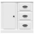 Aparador de madera contrachapada blanco 70x35,5x67,5