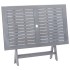 Mesa plegable de jardín madera maciza de acacia 120x70x75