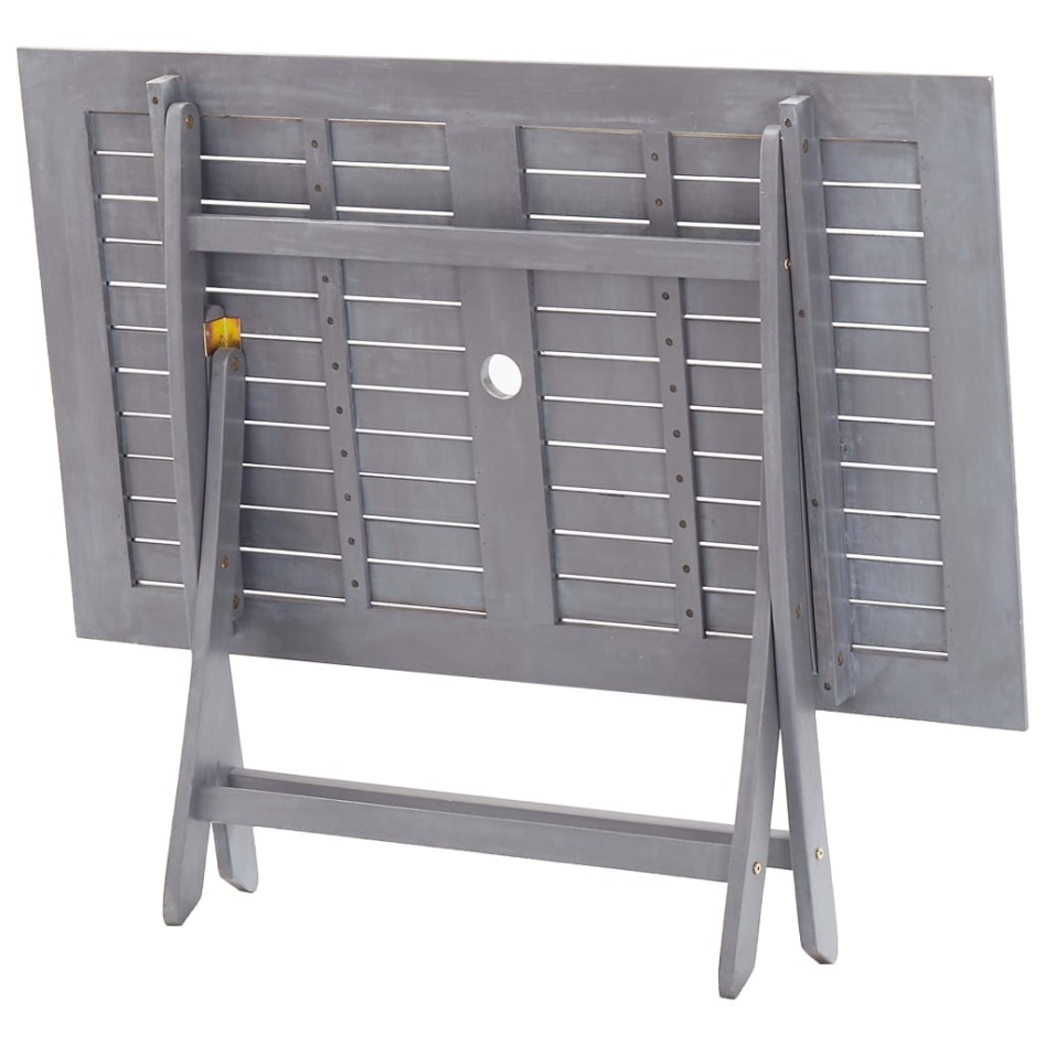 Mesa plegable de jardín madera maciza de acacia 120x70x75