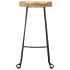 Taburetes de cocina gavin 2 unidades madera maciza de
