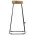 Taburetes de cocina gavin 2 unidades madera maciza de