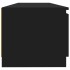Mueble para TV con luces LED negro 140x40x35,5
