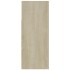 Aparador con luces LED roble Sonoma 115,5x30x75
