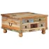 Mesa de centro de madera maciza reciclada 70x70x38