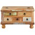 Mesa de centro de madera maciza reciclada 70x70x38