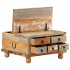 Mesa de centro de madera maciza reciclada 70x70x38