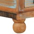 Mesa de centro de madera maciza reciclada 70x70x38
