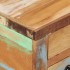 Mesa de centro de madera maciza reciclada 70x70x38