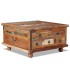 Mesa de centro de madera maciza reciclada 70x70x38