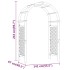 Arco con enrejado madera maciza impregnada 141x97x243