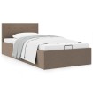 Cama canapé hidráulica de almacenaje sin colchón taupe 90x200cm