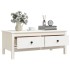 Mesa de centro de madera maciza de pino blanco 100x50x40