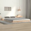 Estructura de cama sin colchón madera de pino maciza 120x200 cm