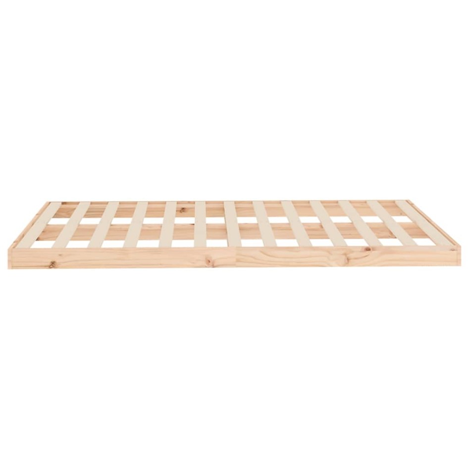 Estructura de cama sin colchón madera de pino maciza 120x200